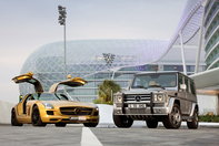 SLS AMG in Desert Gold & G55 AMG Edition 79