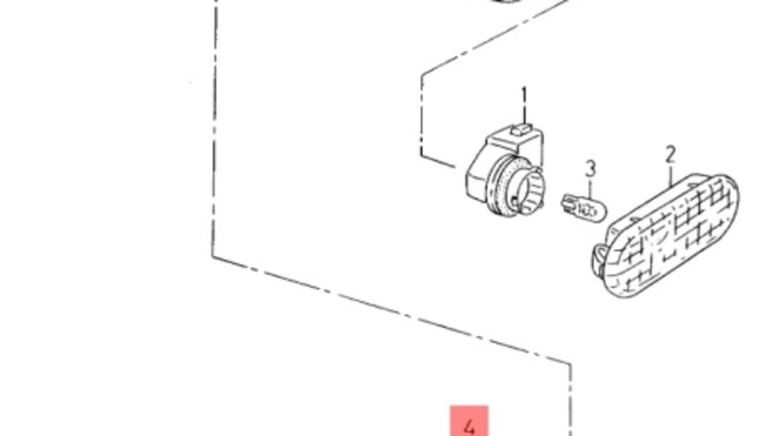 Soclu bec semnalizare Volkswagen Caddy (9K9) 2000 1.9 SDI OEM 6K0953123C