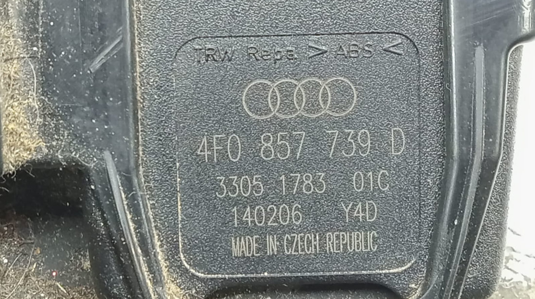 Soclu centura sigurnata spate 4f0857739D Audi A6 4F/C6 [2004 - 2008]