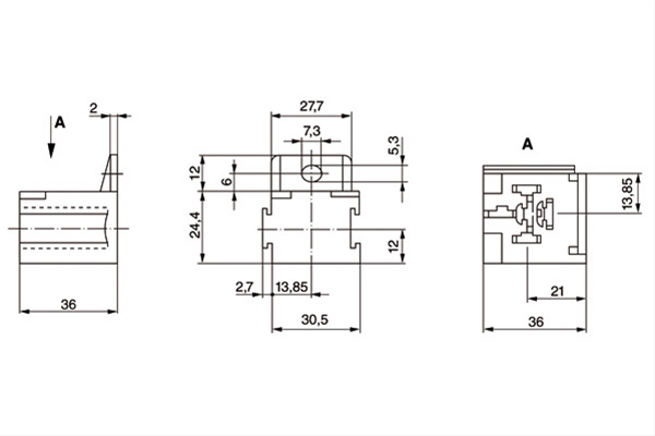 Soclu Releu Bosch Mercedes-Benz 3 334 485 008