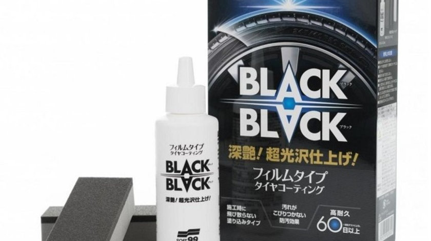 Soft99 Black Black Kit Solutie Intretinere Anvelope 110ML 02082