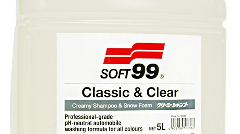 Soft99 Classic &amp; Clear Sampon Auto 5L S99 10336