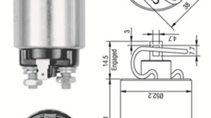 Solenoid, electromotor (940113050242 MAGNETI MARELLI)