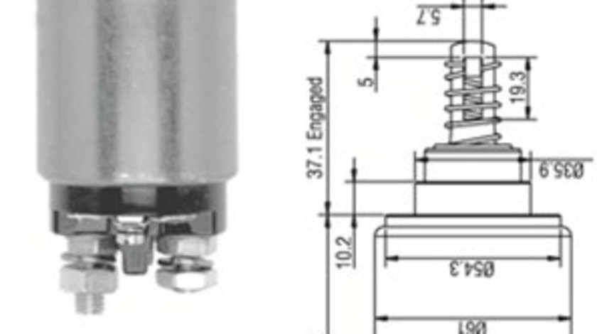 Solenoid, electromotor (940113050261 MAGNETI MARELLI)