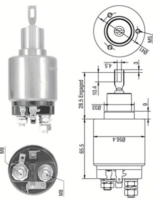 Solenoid, electromotor (940113050270 MAGNETI MARELLI)