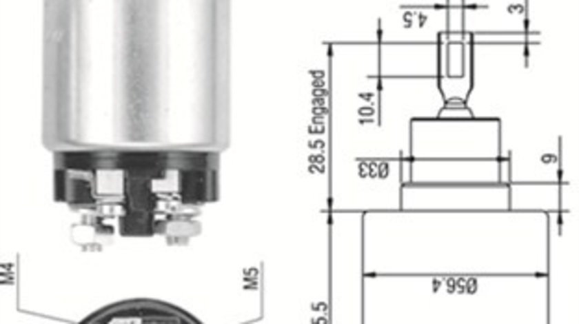 Solenoid, electromotor (940113050323 MAGNETI MARELLI)