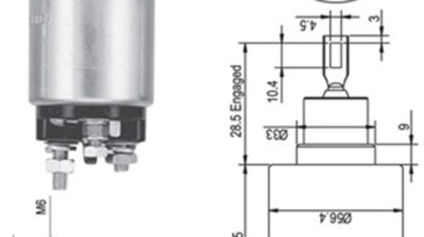 Solenoid, electromotor (940113050344 MAGNETI MARELLI)