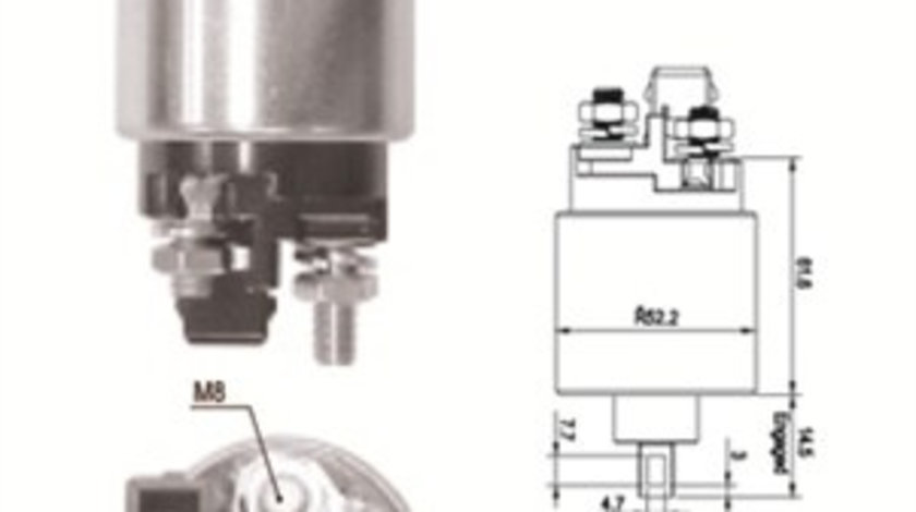 Solenoid, electromotor (940113050550 MAGNETI MARELLI)