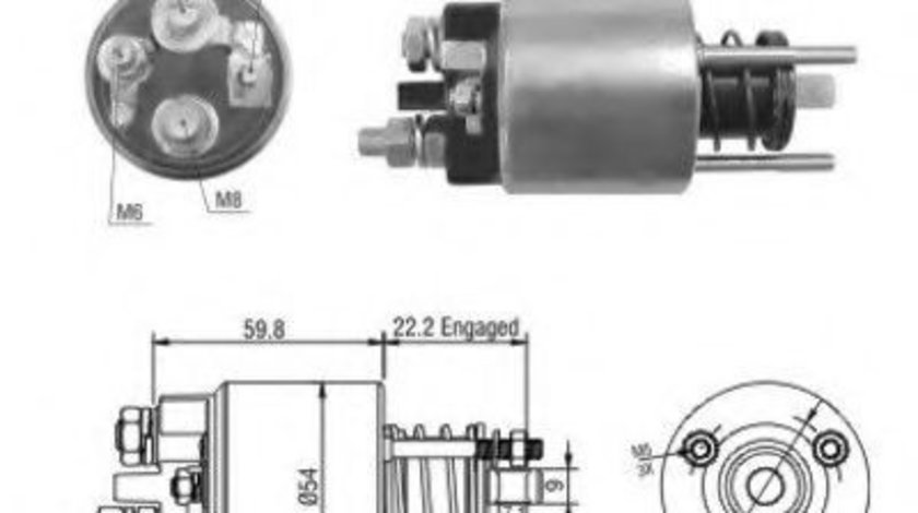 Solenoid, electromotor BMW Seria 3 Compact (E36) (1994 - 2000) MEAT & DORIA 46134 piesa NOUA