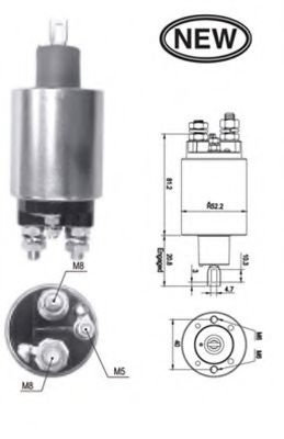 Solenoid, electromotor FORD FIESTA IV (JA, JB) (1995 - 2002) MAGNETI MARELLI 940113050539 piesa NOUA