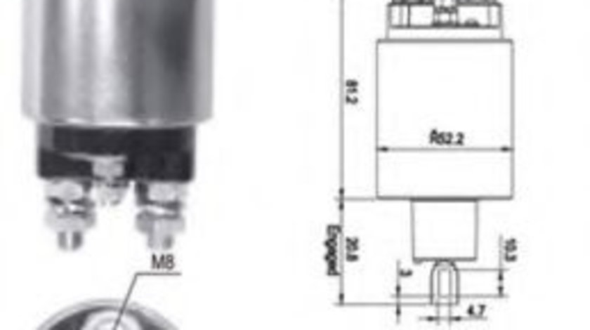 Solenoid, electromotor FORD FOCUS (DAW, DBW) (1998 - 2007) MAGNETI MARELLI 940113050539 piesa NOUA