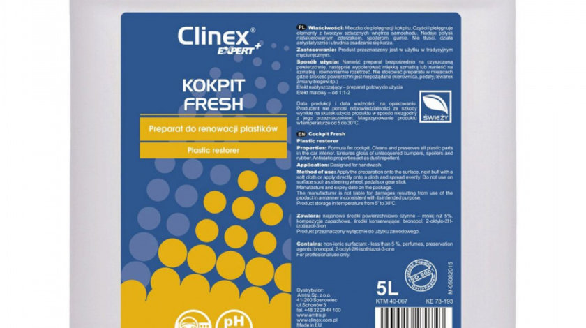 Soluție Curățare Bord Fresh Clinex Expert+ 5L 40-067