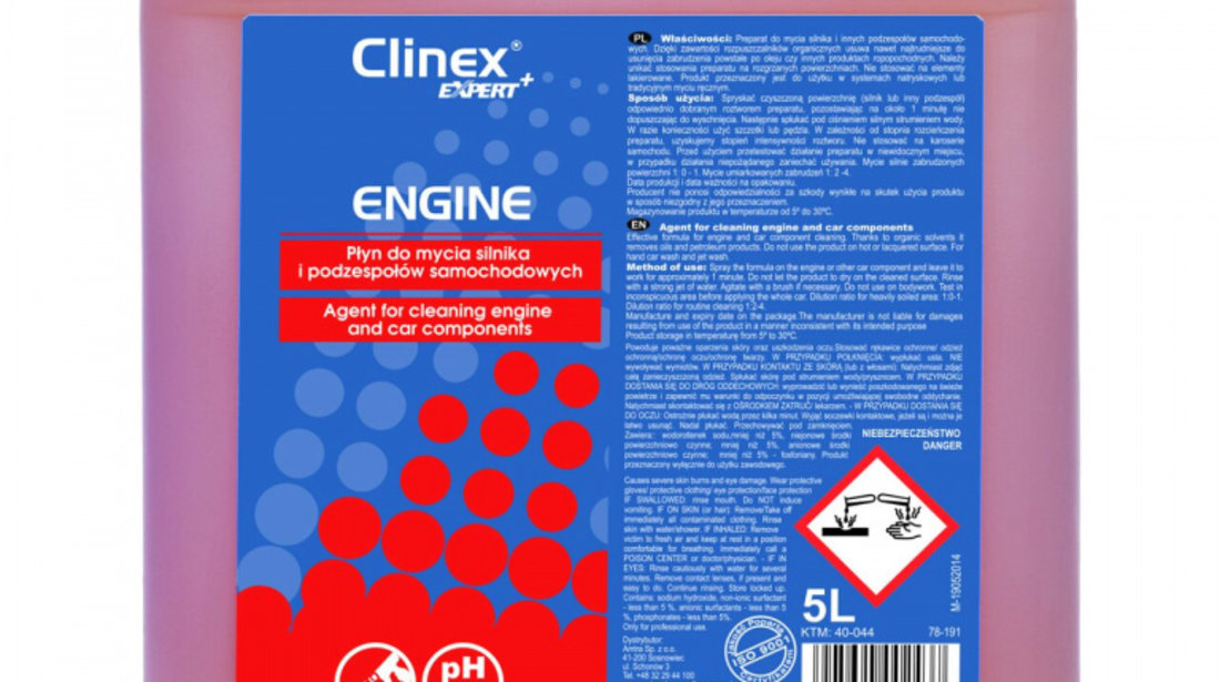 Soluție Spălare Motor Clinex Expert+ 5L 40-044