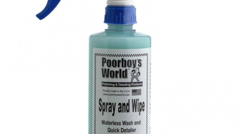 Solutie Detailing Rapid Poorboy's World Spray &amp; Wipe Waterless 473ML PB-SAW-16