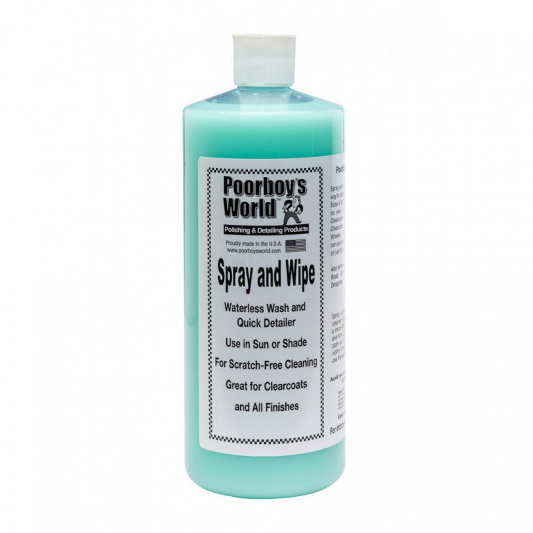 Solutie Detailing Rapid Poorboy's World Spray &amp; Wipe Waterless 946ML PB-SAW-32