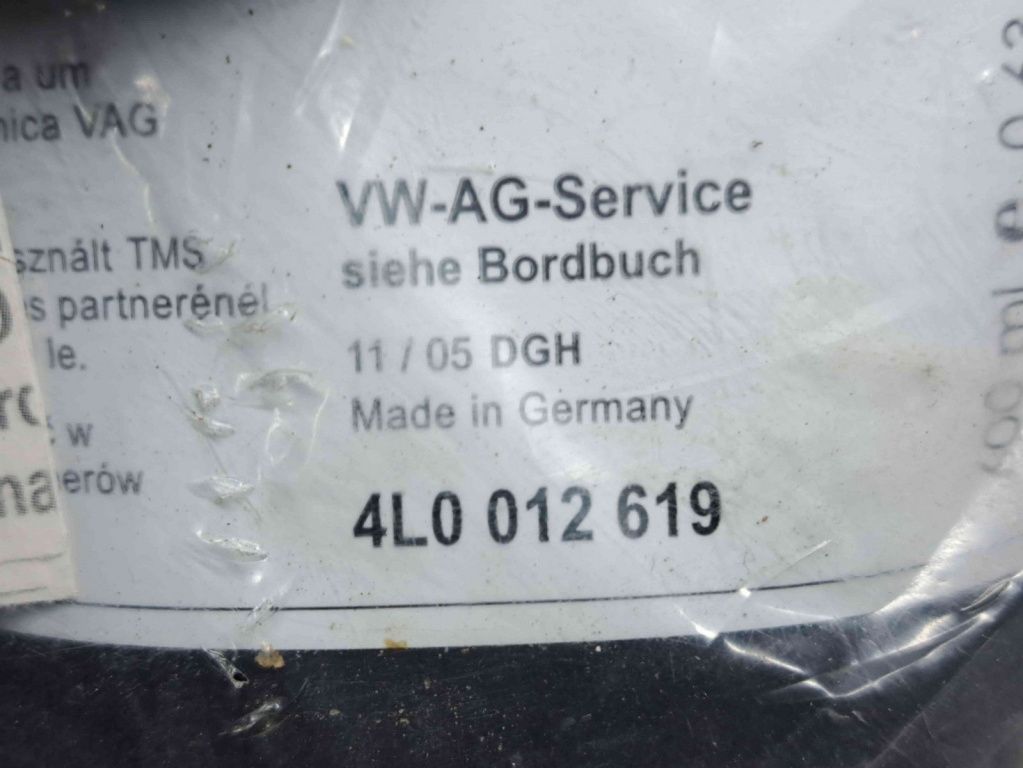 Solutie etansare anvelope Audi Q5 (8RB) [Fabr 2008-2016] 4L0012619