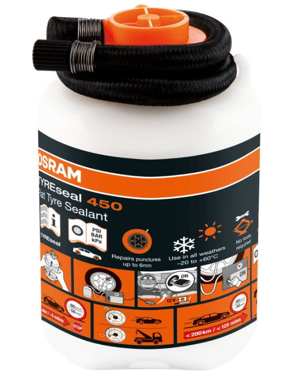 Solutie Etansat Anvelope Osram TYREseal 450 Tyre Sealant 450ML OTSB450