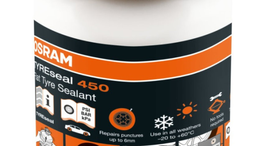 Solutie Etansat Anvelope Osram TYREseal 450 Tyre Sealant 450ML OTSB450