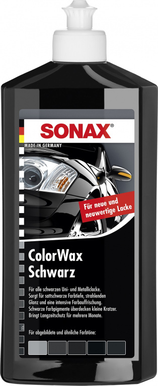 Sonax Color Wax Ceara Auto Lichida Pentru Vopsea Neagra 500ML 298200