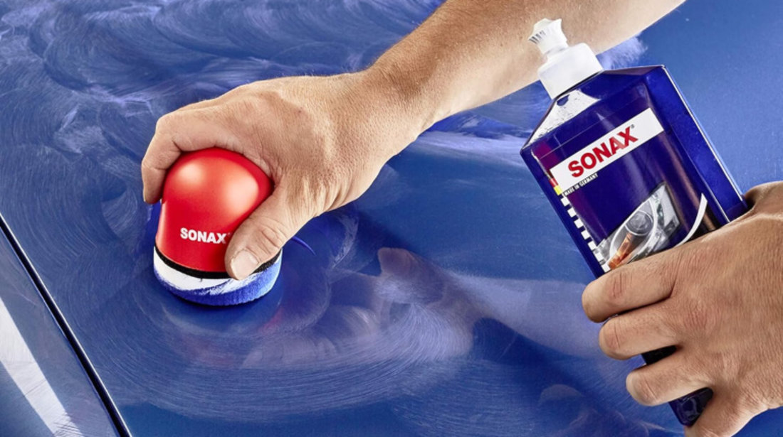 Sonax Polish &amp; Wax Colour NanoPro Polish &amp; Ceara Albastru 500ML 296200