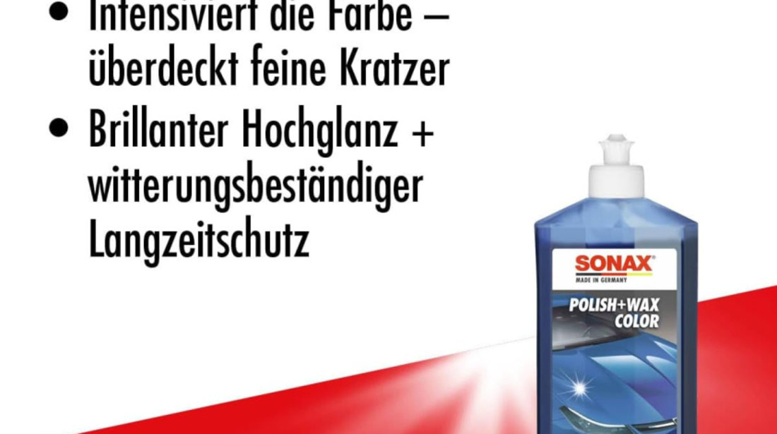 Sonax Polish &amp; Wax Colour NanoPro Polish &amp; Ceara Albastru 500ML 296200