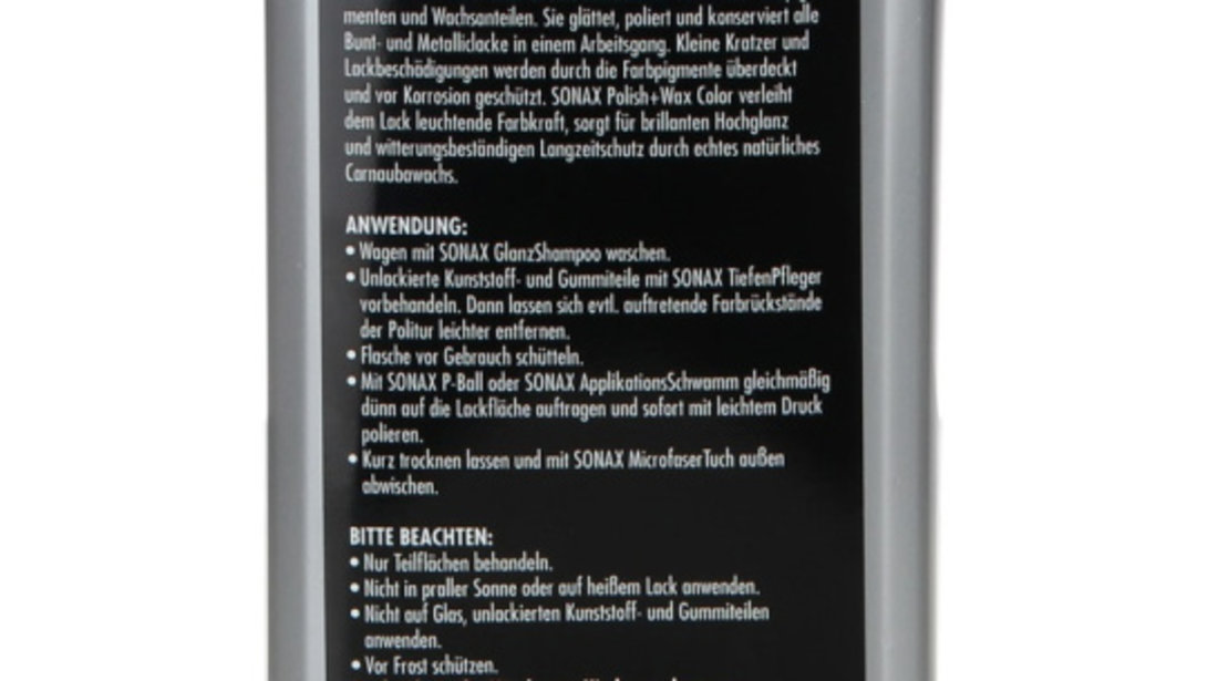 Sonax Polish &amp; Wax Colour NanoPro Polish &amp; Ceara Gri 500ML 296300