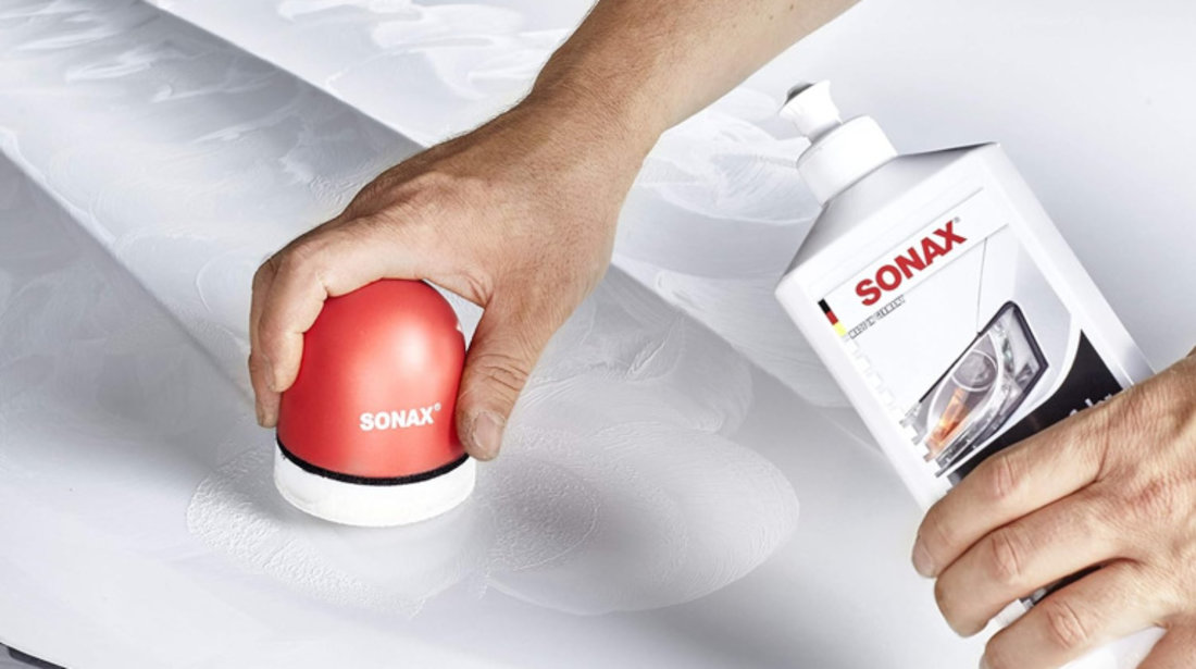 Sonax Polish &amp; Wax Colour NanoPro Polish &amp; Ceara Alb 500ML 296000