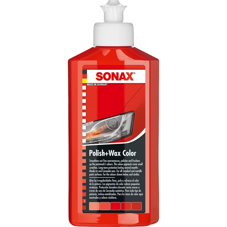 Sonax Polish &amp; Wax Nano Pro Pentru Culoarea Roșie 250ML 296441