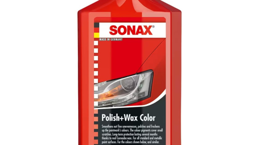 Sonax Polish &amp; Wax Nano Pro Pentru Culoarea Roșie 250ML 296441