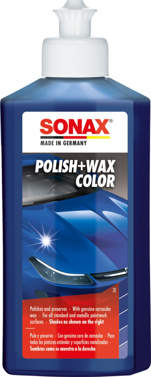 Sonax Polish &amp; Wax Nano Pro Pentru Culoarea Albastră 250ML 296241