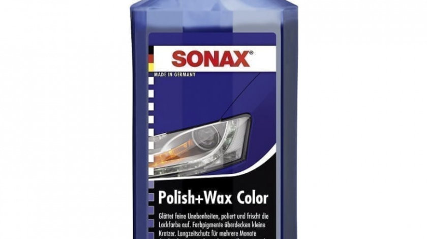 Sonax Polish &amp; Wax Nano Pro Pentru Culoarea Albastră 250ML 296241