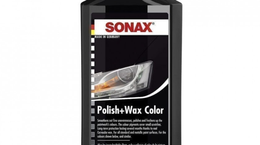 Sonax Polish &amp; Wax Nano Pro Pentru Culoarea Neagră 250ML 296141