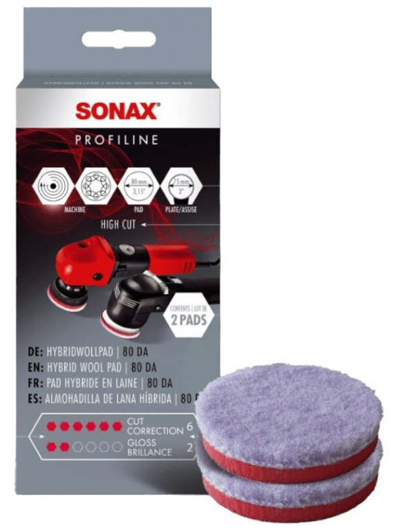 Sonax Profiline Disc Din Lana Pentru Polish Hybrid 80MM 494041