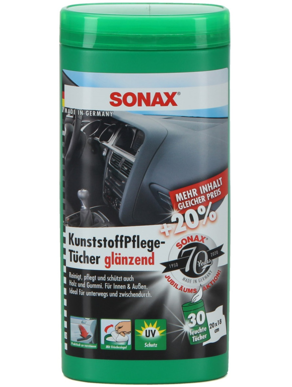 Sonax Servetele Umede Curatare Parti Plastice 25 Buc 412100