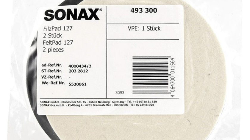 Sonax Set 2 Buc Bureti Polish Sticla / Geam / Parbriz 493300