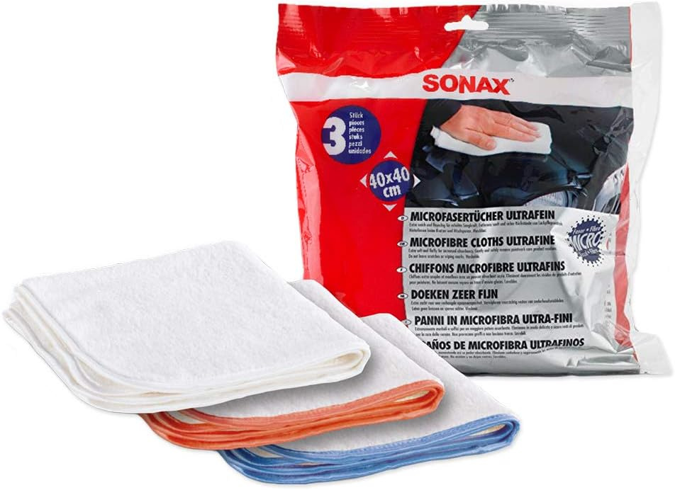 Sonax Set 3 Buc Lavete Microfibre Ultrafine 40X40CM 450700