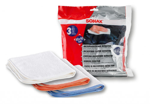 Sonax Set 3 Buc Lavete Microfibre Ultrafine 40X40CM 450700