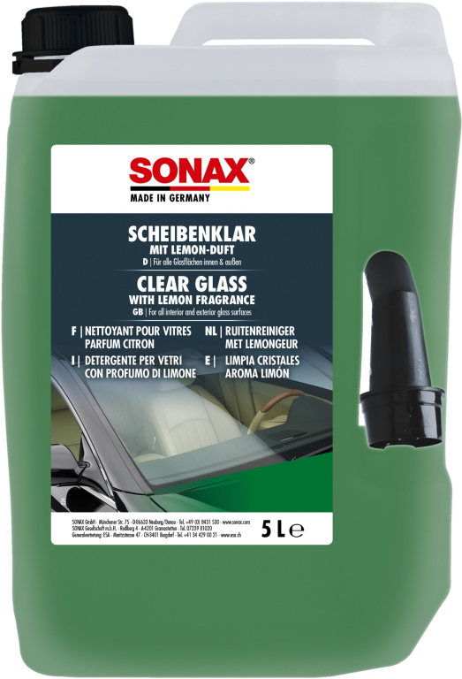 Sonax Solutie Curatat Geamuri Clear Glass Aroma Lamaie 5L 338505