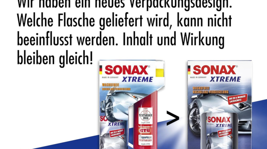 Sonax Xtreme Protect + Shine Spray Cu Ceară 210ML 222100