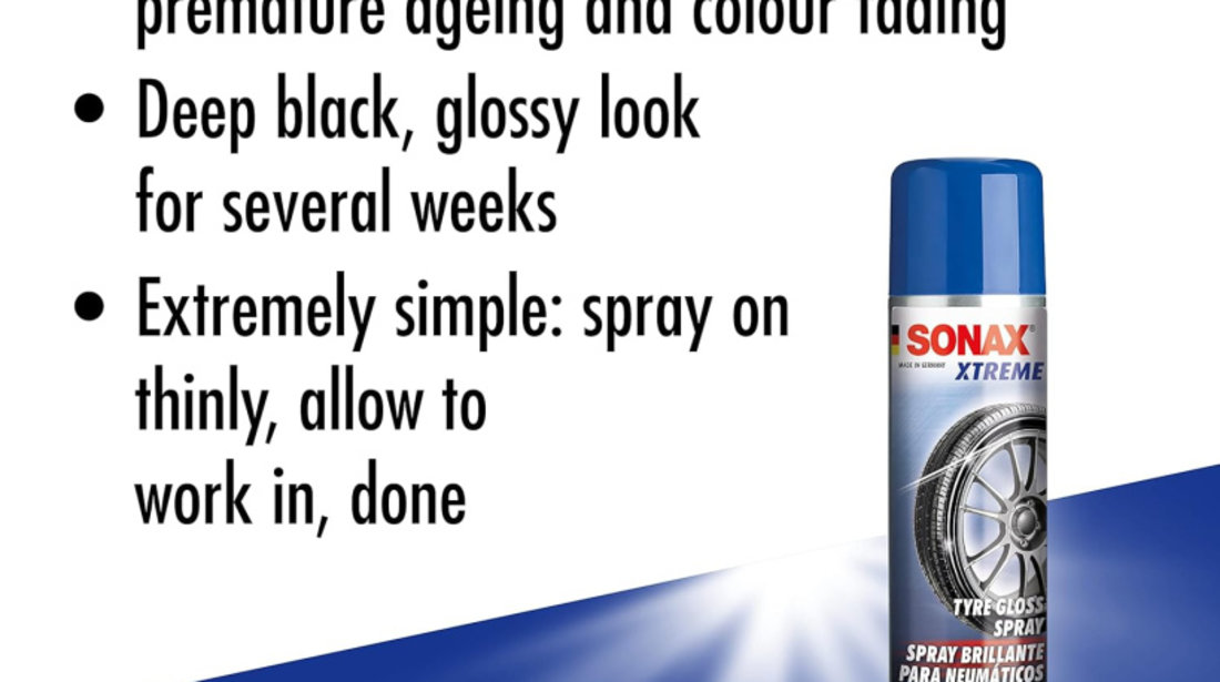 Sonax Xtreme Solutie Spray Pentru Curatarea Si Intretinerea Pneurilor 400ML 235300