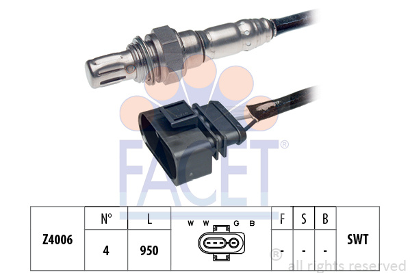 Sonda Lambda (107049 FACET) SEAT,VW