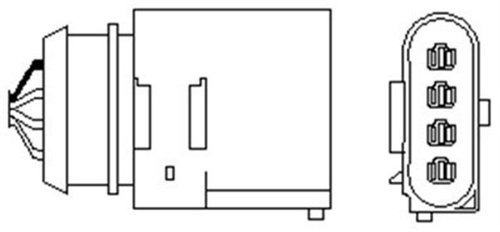 Sonda Lambda (466016355011 MAGNETI MARELLI) AUDI,SEAT,SKODA,VW