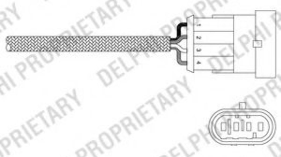 Sonda Lambda ALFA ROMEO 147 (937) (2000 - 2010) DELPHI ES20344-12B1 piesa NOUA