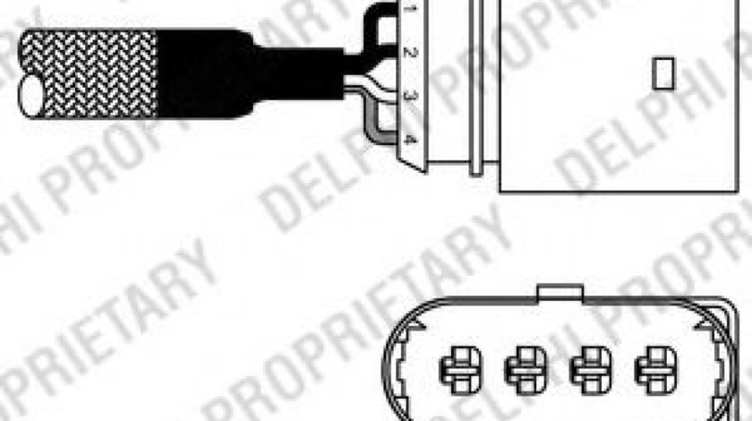 Sonda Lambda AUDI A3 (8L1) (1996 - 2003) DELPHI ES10978-12B1 piesa NOUA