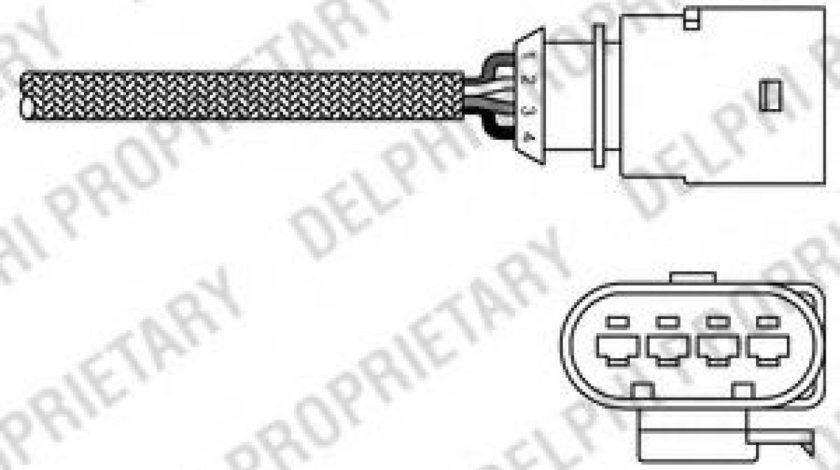 Sonda Lambda AUDI A3 Cabriolet (8P7) (2008 - 2013) DELPHI ES20289-12B1 piesa NOUA