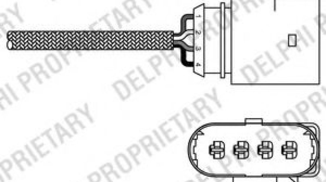 Sonda Lambda AUDI A4 (8D2, B5) (1994 - 2001) DELPHI ES20270-12B1 piesa NOUA