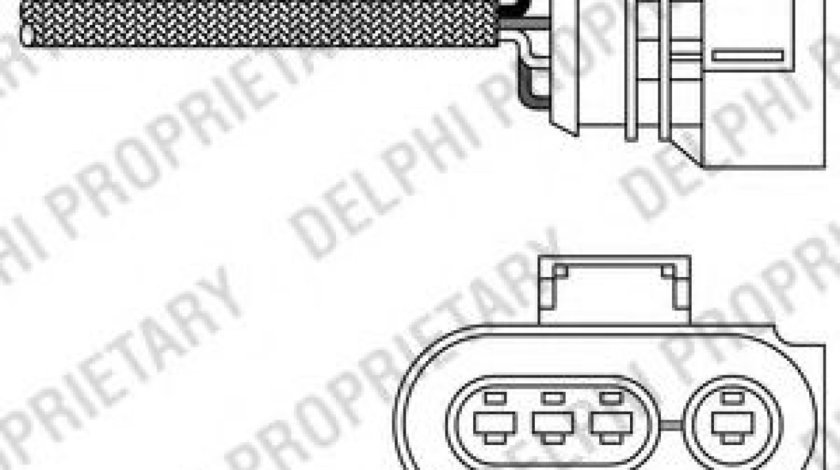 Sonda Lambda AUDI A4 (8D2, B5) (1994 - 2001) DELPHI ES20256-12B1 piesa NOUA