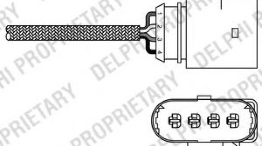 Sonda Lambda AUDI A4 (8D2, B5) (1994 - 2001) DELPHI ES20285-12B1 piesa NOUA