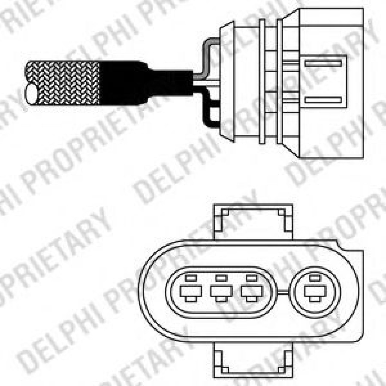 Sonda Lambda AUDI A6 Avant (4A, C4) (1994 - 1997) DELPHI ES10979-12B1 piesa NOUA