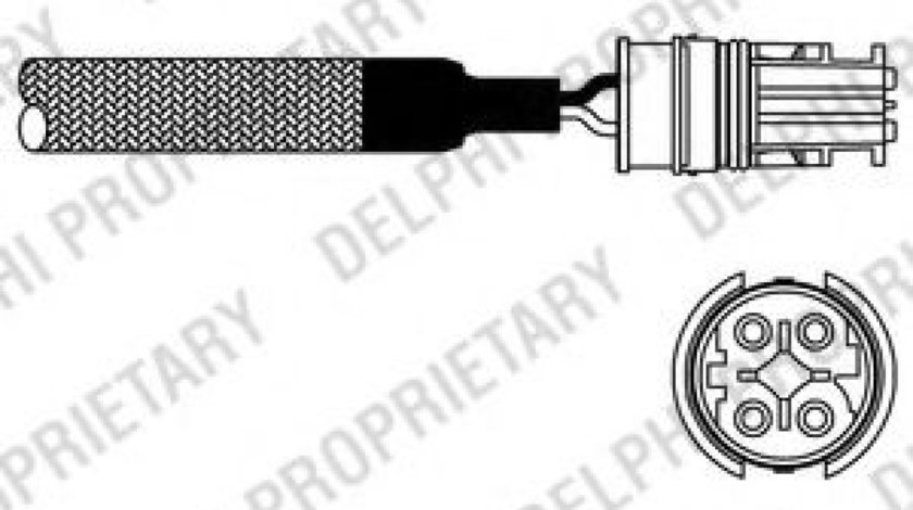 Sonda Lambda BMW Seria 5 (E39) (1995 - 2003) DELPHI ES10899-12B1 piesa NOUA